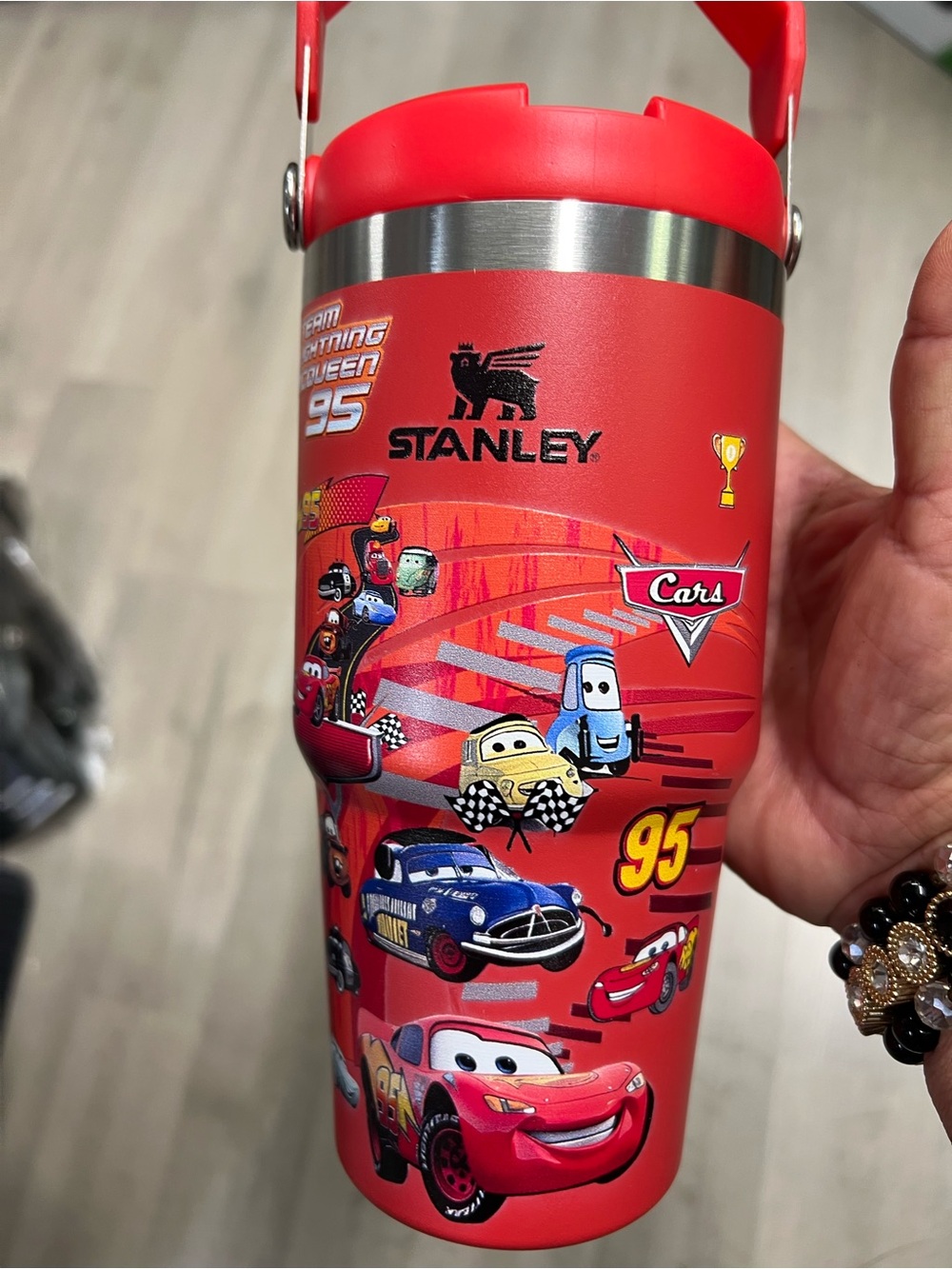 Stanley Kids Red Disney Cars Insulated Tumbler